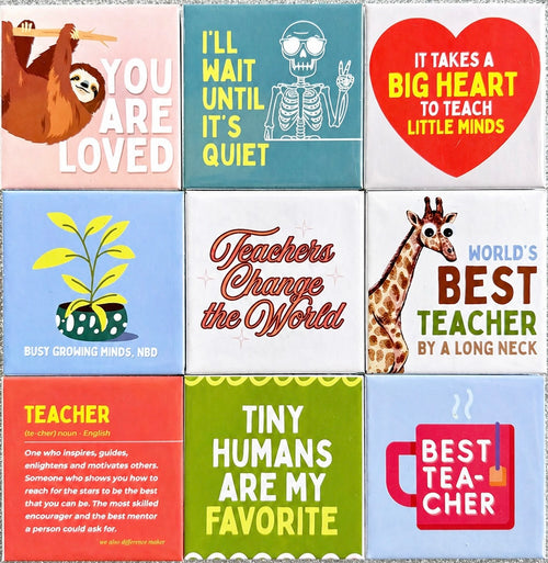 Teacher Magnets (2"x2") - Mix & Match Set